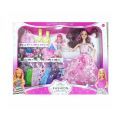 Barbie Princess Doll Set Fashion Doll Pink - Pink - Doll. 