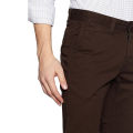 Coffee Twill Gabardine Pant for Men. 