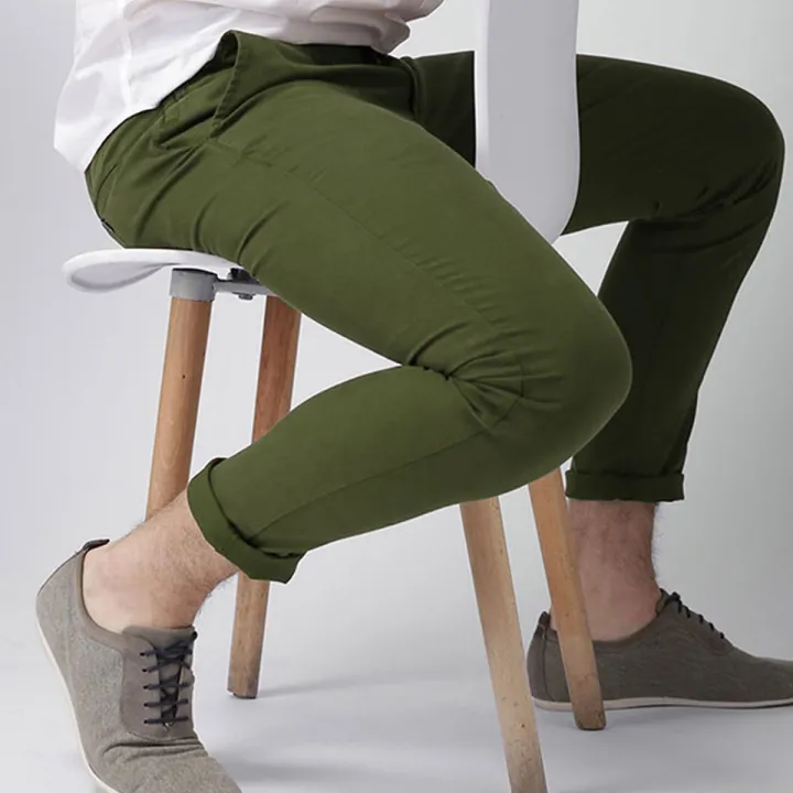 Slim-Fit%20Chino%20Gabardine%20Pants%20-%20Olive%20-%20Image%203