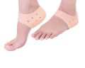 Heel Anti Crack Vented Moisturizing Silicone Heel Socks for Swelling, Pain Relief, Foot Care Ankle Support Pad-2 Pcs. 