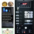Trolley Speaker with Microphone Rechargeable Bluetooth Wireless function Speaker size 12''.