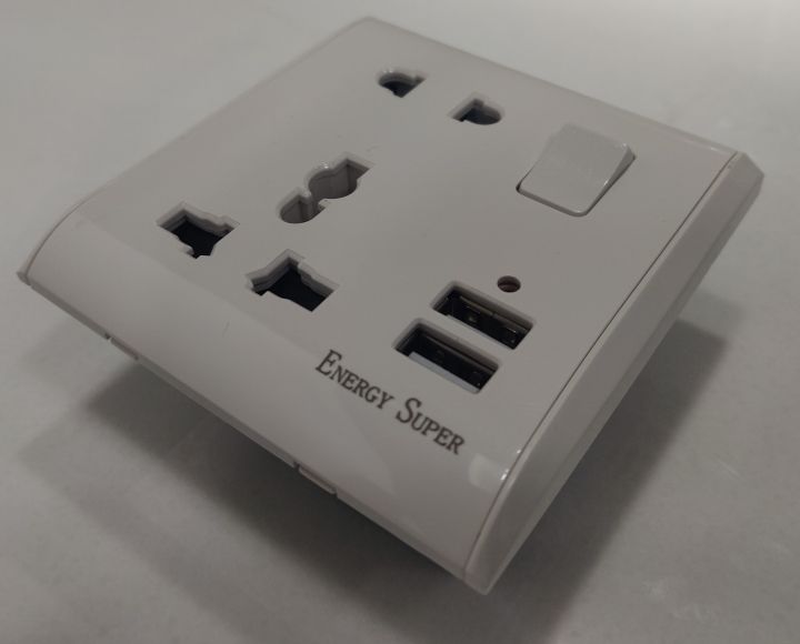 Energy%20Super%20VIP%20Off%20White%2013A%205%20Pin%20Double%20USB%20Multi%20Dual%20Universal%20Socket%20Switch%205Pin%20-%20Image%202