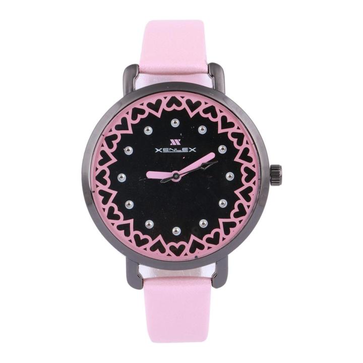 Love Design Xenlex Analog Black Dial Women's Watch With Pink