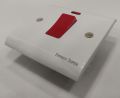 Energy Super White 45A DP Geyser Switch Socket Electrical Wall Power Switch with Indicator. 