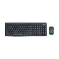 Logitech MK275 Black-Blue Wireless Keyboard & Mouse Combo # 920-008460. 