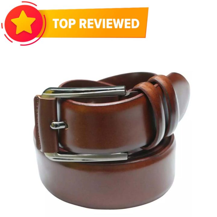 Artificial%20Leather%20Formal%20Belt%20for%20Men%20-%20Brown.%20-%20Image%203