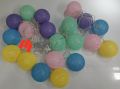Cotton Ball Big Fairy Lights Decorative 20 pcs Set Colour String Lamp for Festival Home Decoration Wedding Party Eid Christmas Room Curtain Xmas Bedroom. 