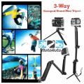 SHOOT GoPro Monopod 3 Way Grip Selfie Stick 3-way Mini Tripod For Gopro Hero 7 5 6 4 3 Multi-function Tripod Selfie Sticks For Gopro Accessories. 