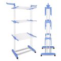 Universal Cloth Hanger Rack With Double Pole-Stand 3 Tier Cloth Dry Hanger Stand. 