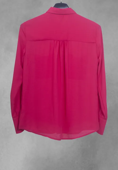 Magenta%20Georgette%20Women%E2%80%99s%20Casual%20Shirt%20-%20Image%205