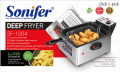 Sonifer SF-1004 Adjustable Thermostat 2400W 6L Cooking Oil Big Household Stainless Steel Electric Deep Fryer. 