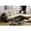 L Shep Sofa Set (coffee & Offwhite Color ).