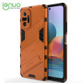 Lenuo Punk-Casing For Xiaomi Redmi Note 10 Pro 4G / Redmi Note 10 Pro Max Back Cover Eight-Color Anti-Fall And Anti-Slip Phone Bracket Lens Protection Cover Lovers Case. 