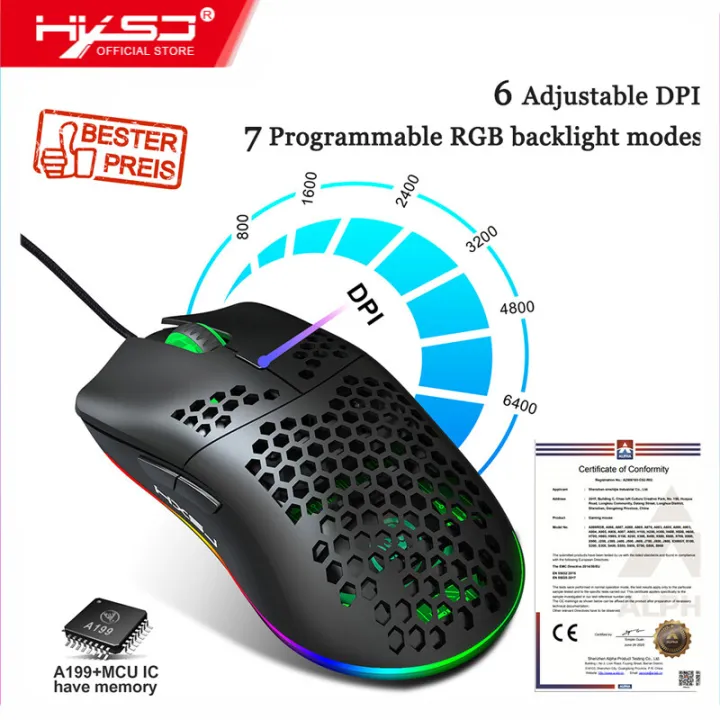 HXSJ%20J900%20USB%20Wired%20Gaming%20Mouse%20RGB%20Gaming%20Mouse%20with%206%20Adjustable%20DPI%20Ergonomic%20Design%20for%20Desktop%20La-ptop%20Black%20-%20Image%204