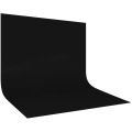 Black Photography Backdrop 7×14 FT – High Density Polyester Studio Background Cloth for Portrait,YouTube Video & Photoshoot.