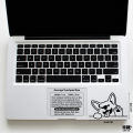 Baby Husky Waving Laptop Skin For Any Kind of Laptop Waterproof Removable Laptop Stickers - LS155 - Upsticker. 