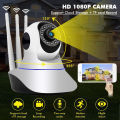 Premium Quality - V380 2MP HD 1080p Night Vision Wireless Wifi IP Camera with 2 Way Audio Rotate 3 Anthena Camera. 