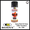 Bosny Hi-Heat Resistant 1200°F Aerosol Spray Paint (400 Ml - Flat Black) Matt Black - Ensure Durability With Bosny'S 1200°F Hi-Heat Resistant. 
