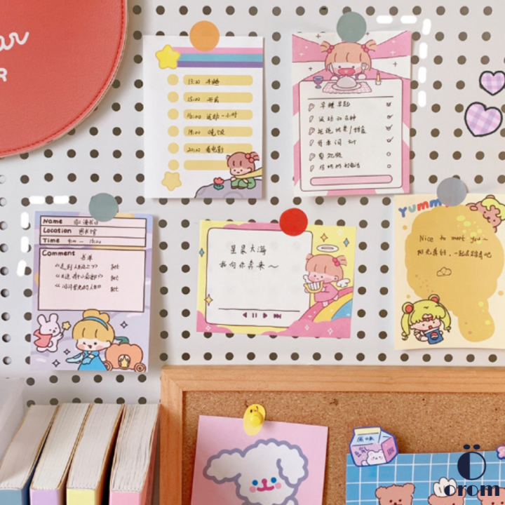 Cute%20Korea%20Cartoon%20Girl%20Notepad%20Message%20Notebook%20Kawaii%20Memopad%20Stationery%2050%20Sheets%20Student%20Plan%20Sticky%20Notes%20-%20Image%205