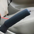 Universal Grey Car Anti Slip Silicone Parking Hand Brake Boot Cover Lever -Black. 