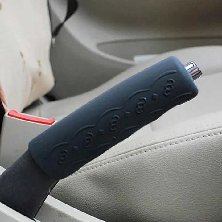 Universal%20Grey%20Car%20Anti%20Slip%20Silicone%20Parking%20Hand%20Brake%20Boot%20Cover%20Lever%20-Black%20-%20Image%202