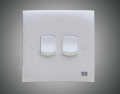 Energypac EG Series 10A 2 Gang Electrical Wall Switch 2Gang. 