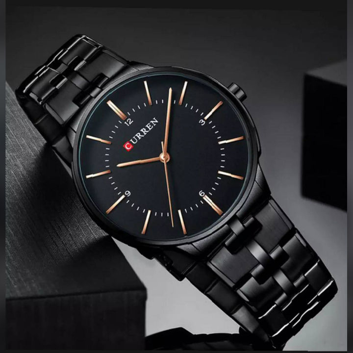 Curren black analog watch on sale