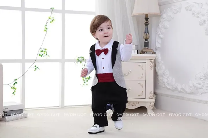 Boy%20baby%20red%20bow%20tie%20romper%20party%20dress%20-%20Image%206