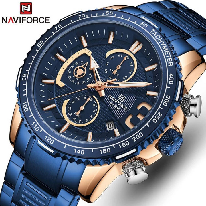 Naviforce watch blue best sale