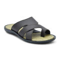 Bata Leather Sandal for Men - Black. 