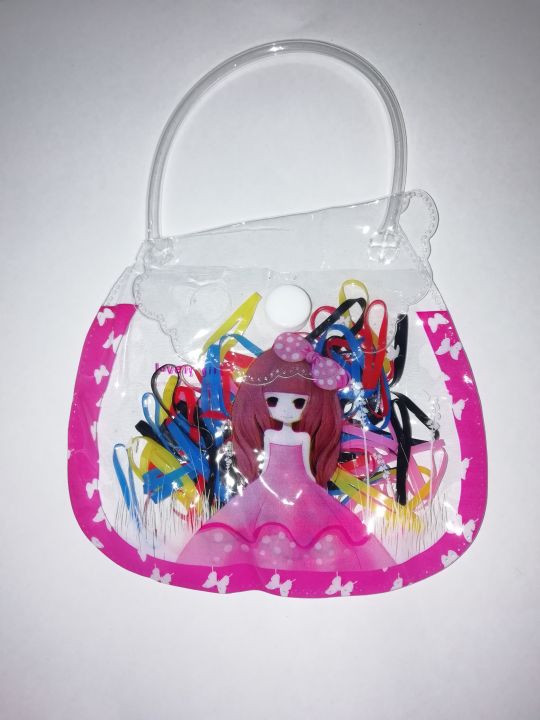 Hair Band for girls Colorful Elastic Hair Band for Kids Hair With -1 Bag