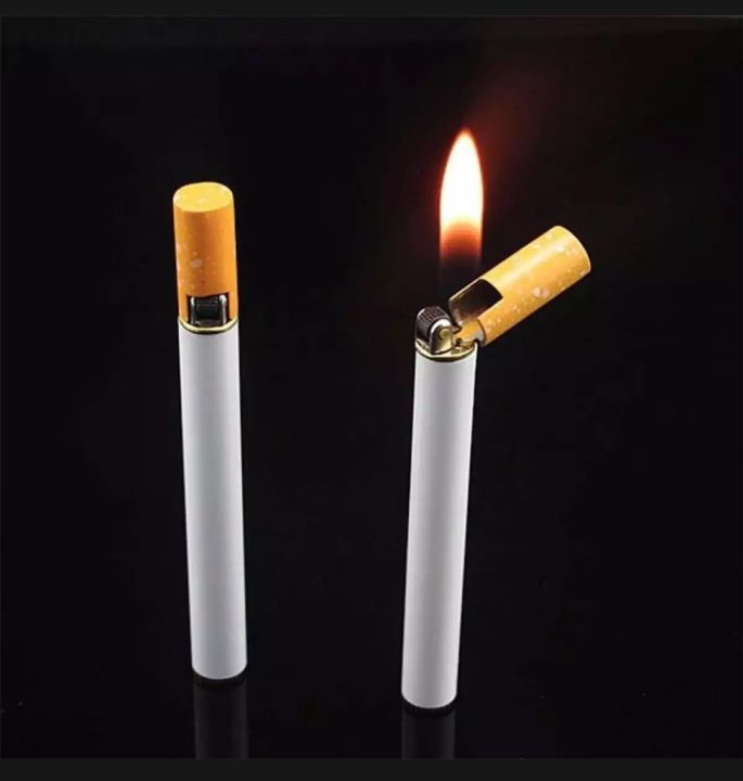 Refillable Butane Gas Flint Cigarette Shaped Lighter