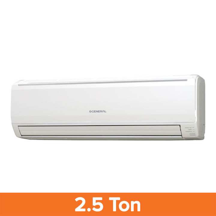 General Split Type 2.5 Ton (30000 Btu/Hr.) ASGA30FMTA wall mounted AC - White