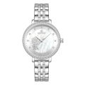 NAVIFORCE NF5017 Silver Stainless Steel Analog Watch For Women - White & Silver. 