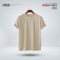 Fabrilife Men's Premium Blank T-shirt - Biscuit. 