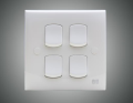 Energypac EG Series 10A 4 Gang Electrical Wall Switch 4Gang.