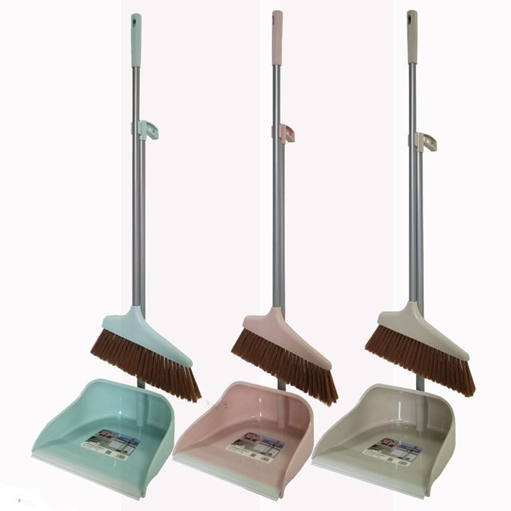 long handled dustpan with brush set Broom Dustpan Suit Combination Household Fold Lazy Sweep The Floor Sweeping