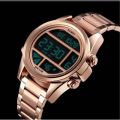 SKMEI SK1448S RoseGold Stainless Steel Digital Watch For Men - RoseGold. 