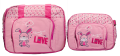 Baby Bag Set Pink (For newborn babies, for Carrying babies’ diapers, feeders, clothes & other stuff). 