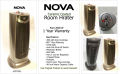 NOVA Electric Room Heater 4 in 1 Portable Room Heater Handy Stove Radiator Room heater black colour.