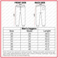 Black Cotton Slim Fit Sweatpants for Men.