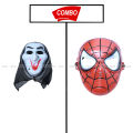GHOST MASK & SPIDER MAN COSTUME MASK COMBO. 