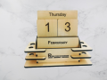 Customize wooden Manual lifetime calendar. 