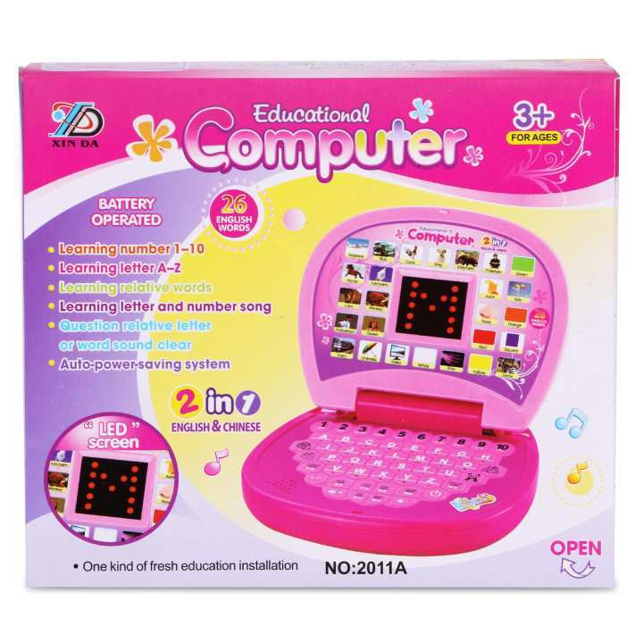 Kids Laptop - Educational Computer And Learning Abcd With Led Display And Music