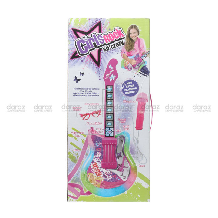 Wood & Plastic Toy Guitar