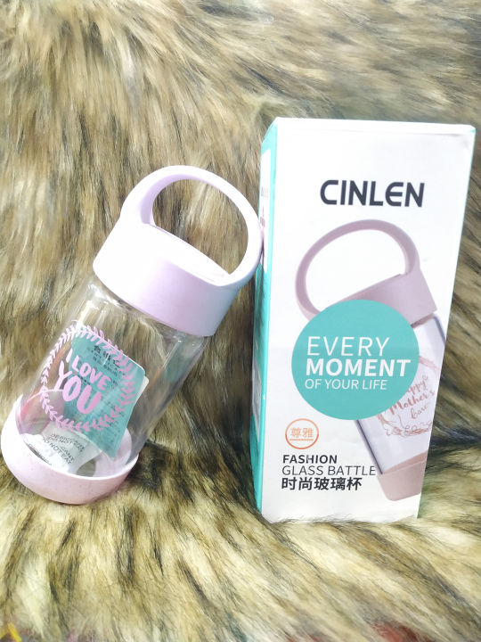 280Ml%20Outdoor%20Portable%20Glass%20Coffee%20Tea%20Water%20Bottle%20With%20Hand%20Strap%20Office%20Simple%20Style%20Fashion%20Star%20Bottle%20-%20Water%20Bottle%20-%20Image%203