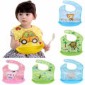 Multi Color Plastic Bibs For Babies - 1 PCS (( Color as per Stock )). 