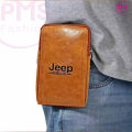 Jeep Artificial Leather Waist Bag for Men.
