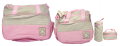 Baby Bag Set Pink (For newborn babies, for Carrying babies’ diapers, feeders, clothes & other stuff). 