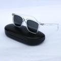 White Frame Black Lens Casual Sunglasses For Men.